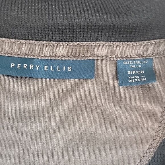 Perry Ellis Men's Black Half-Zip Pullover Sweater Size S - Picture 8 of 10